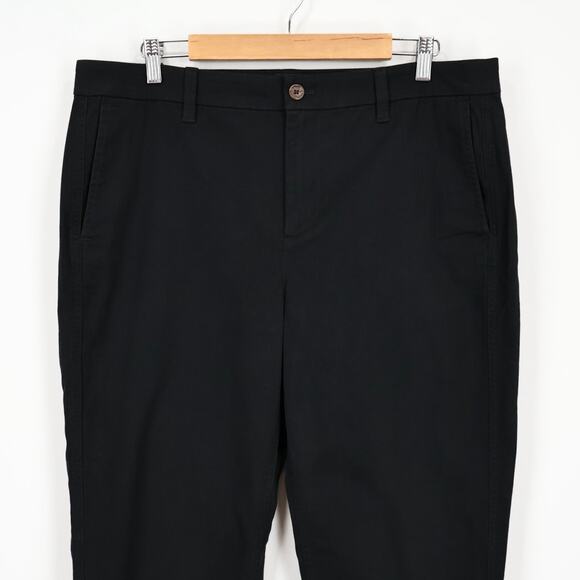 NWT J.Crew Factory High-Rise Straight Leg Girlfriend Chino Pant In Black Size 14 - Picture 3 of 8